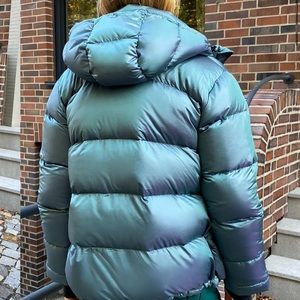 TNA The Super Puff in purple/blue iridescent